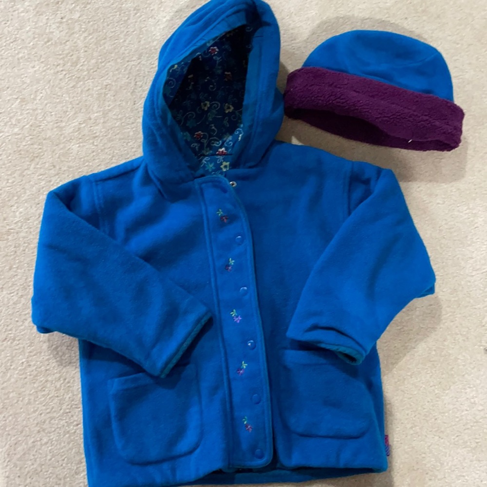 Vintage Gymboree reversible jacket size large with matching hat